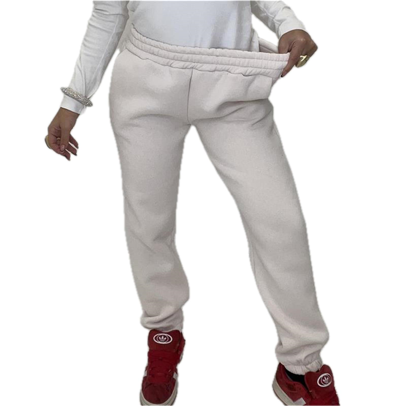 pantalone felpato con polsino cold